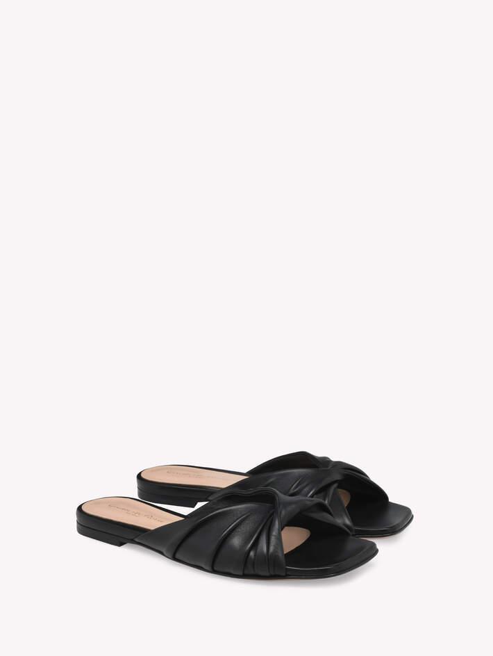 GIANVITO ROSSI Selene In Black Leather Product Image