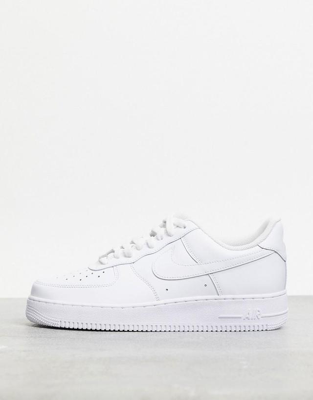 Nike Mens Nike Air Force 1 07 LE - Mens Basketball Shoes White/White Product Image