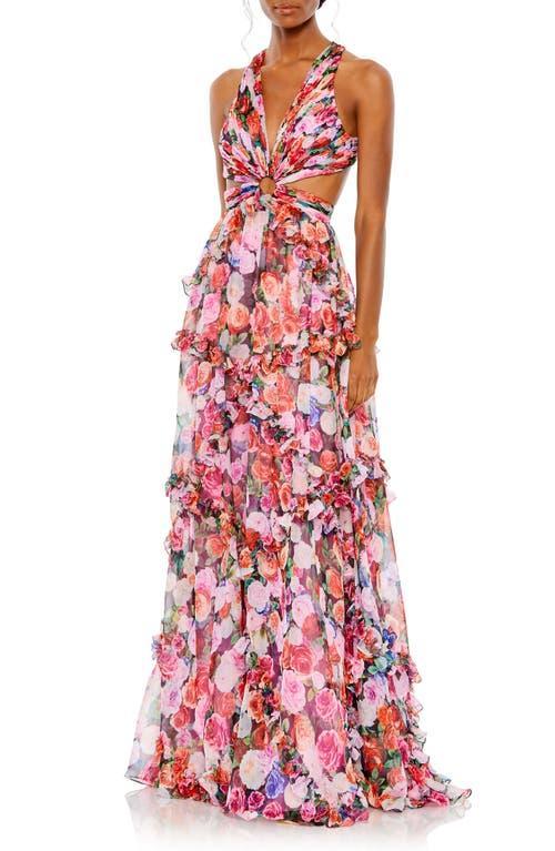 Womens Ieena Floral Cut-Out Gown Product Image