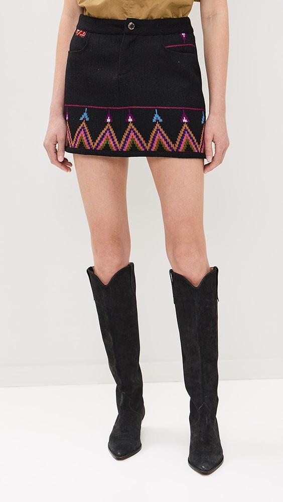 Alix of Bohemia Tessa Wildflower Wool Skirt | Shopbop Product Image