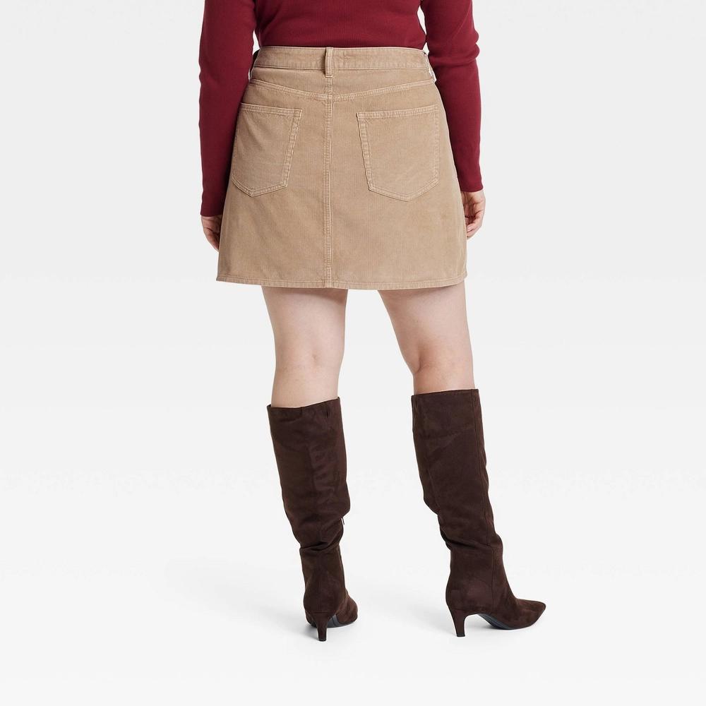 Women's Corduroy Mini Skirt - Universal Thread™ Brown 24 Product Image