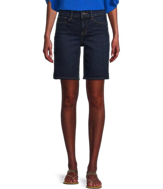 NYDJ Ella Stretch Denim Mid Rise Shorts Product Image