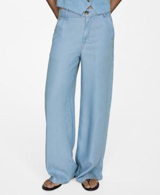 Women's Wide Leg Lyocell Pants Product Image