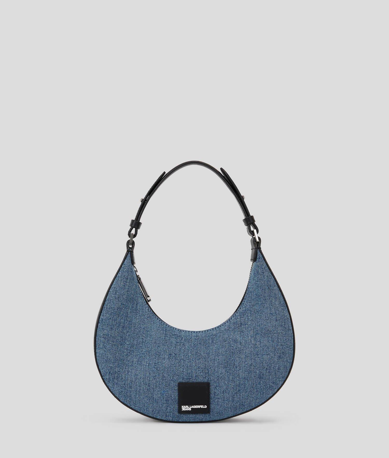 KLJ DENIM SMALL HALF MOON SHOULDER BAG Product Image