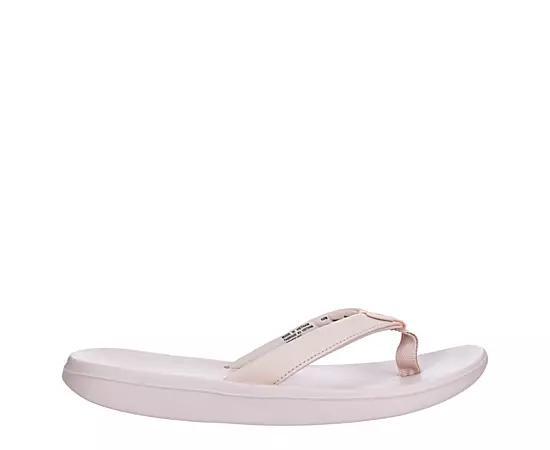 Nike Bella Kai Womens Flip Flop Sandals Barely Rose Grey Product Image