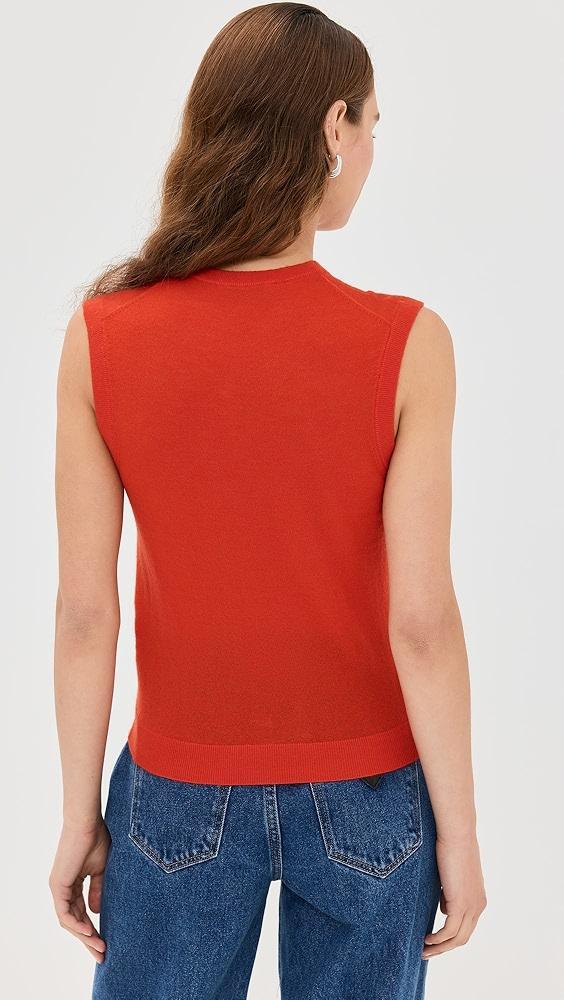 Tibi Skinlike Mercerized Wool Sleeveless Sweater Vest | Shopbop Product Image