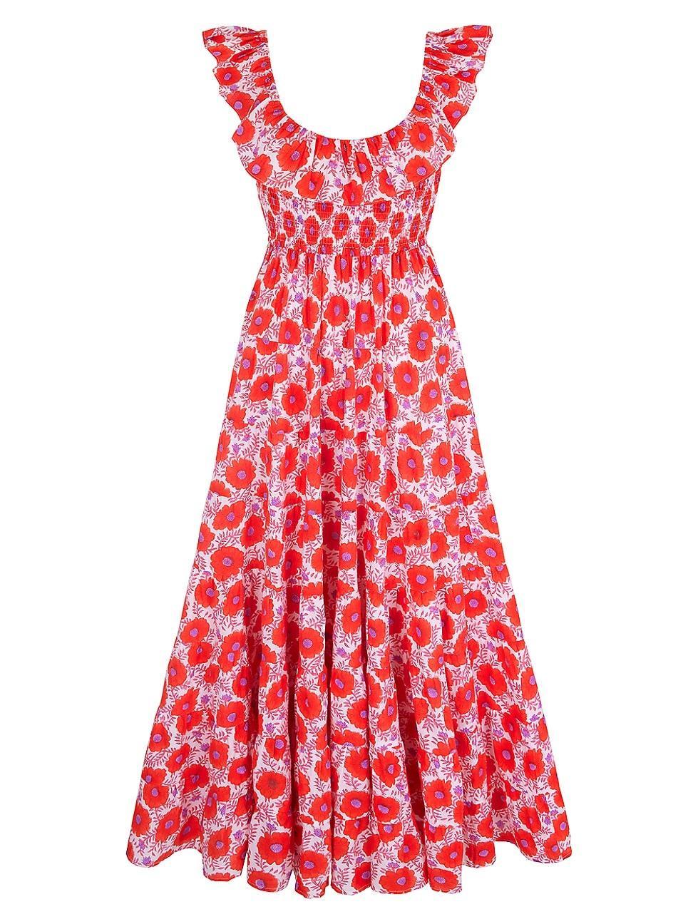 Womens Geranium Poppy Susie Dress Product Image