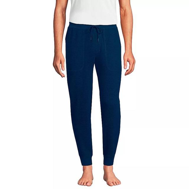 Lands End Mens Waffle Jogger Pajama Pants Product Image