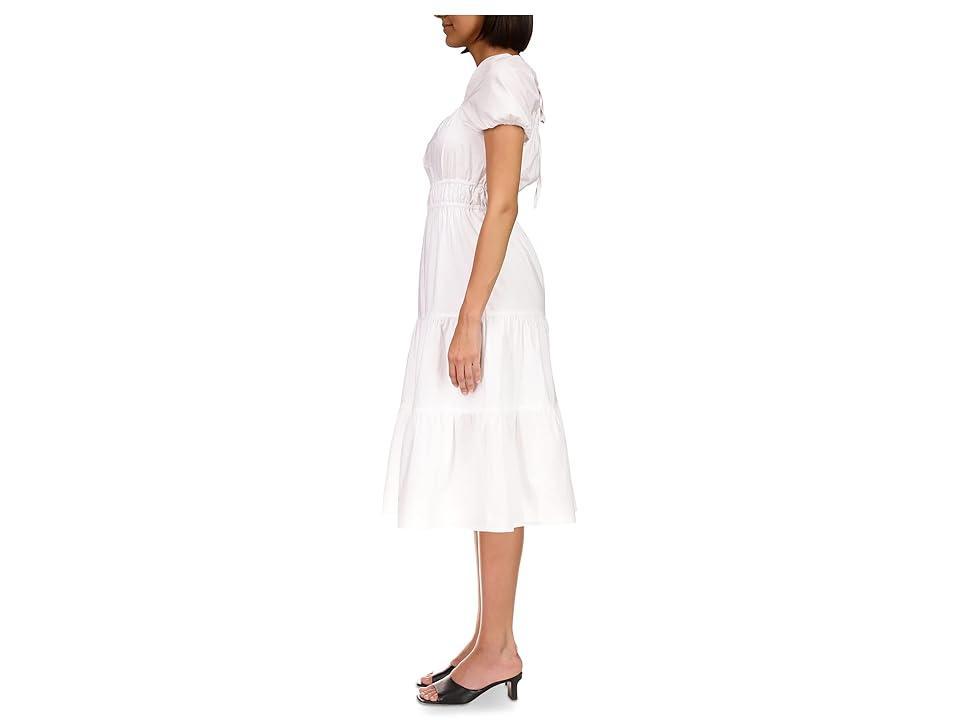 Sanctuary Tie Detail Midi Dress (Powdered Sugar) Women's Clothing Product Image