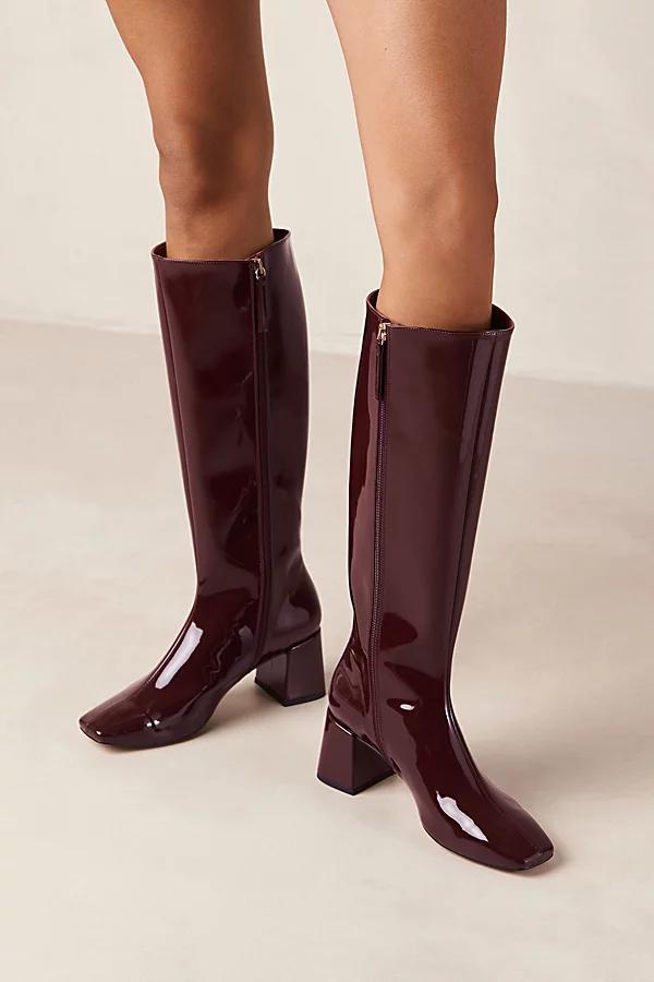 SVEGAN Chalk Patent Leather Knee High Boot Womens at Urban Outfitters Product Image