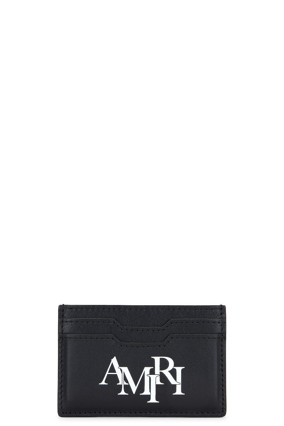 Amiri Printed Staggered Logo Card Holder Product Image