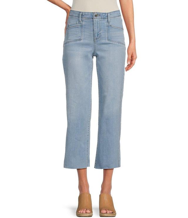 Nurture by Westbound Petite Size Utility Front Pocket Mid Rise Wide Leg Crop Jean Product Image