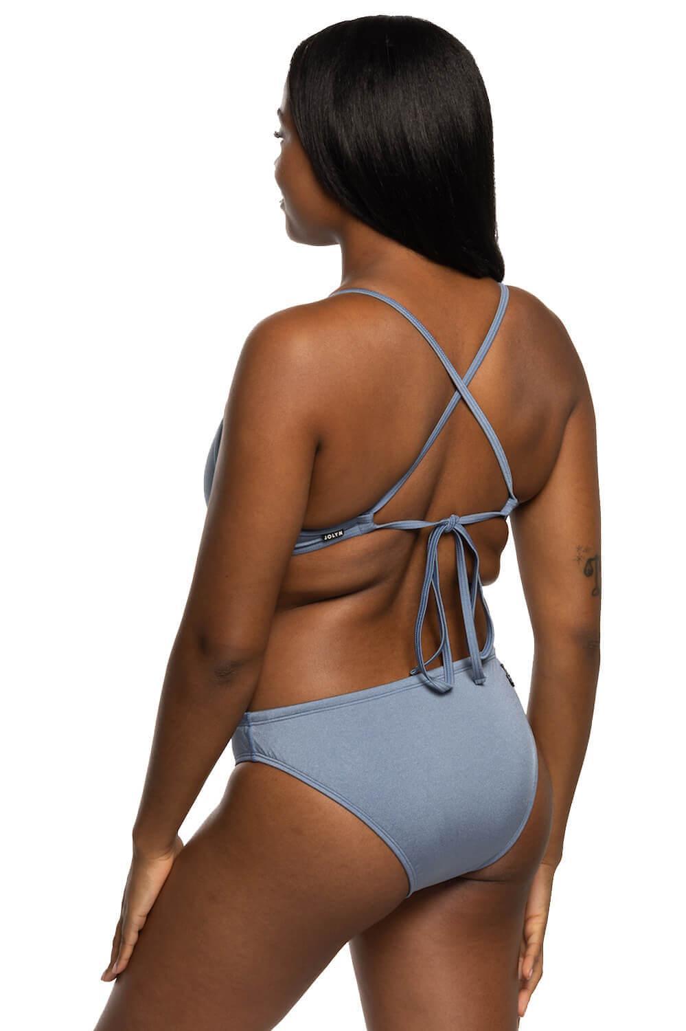 Andy Bikini Bottom - Silver Blue Shimmer Female Product Image