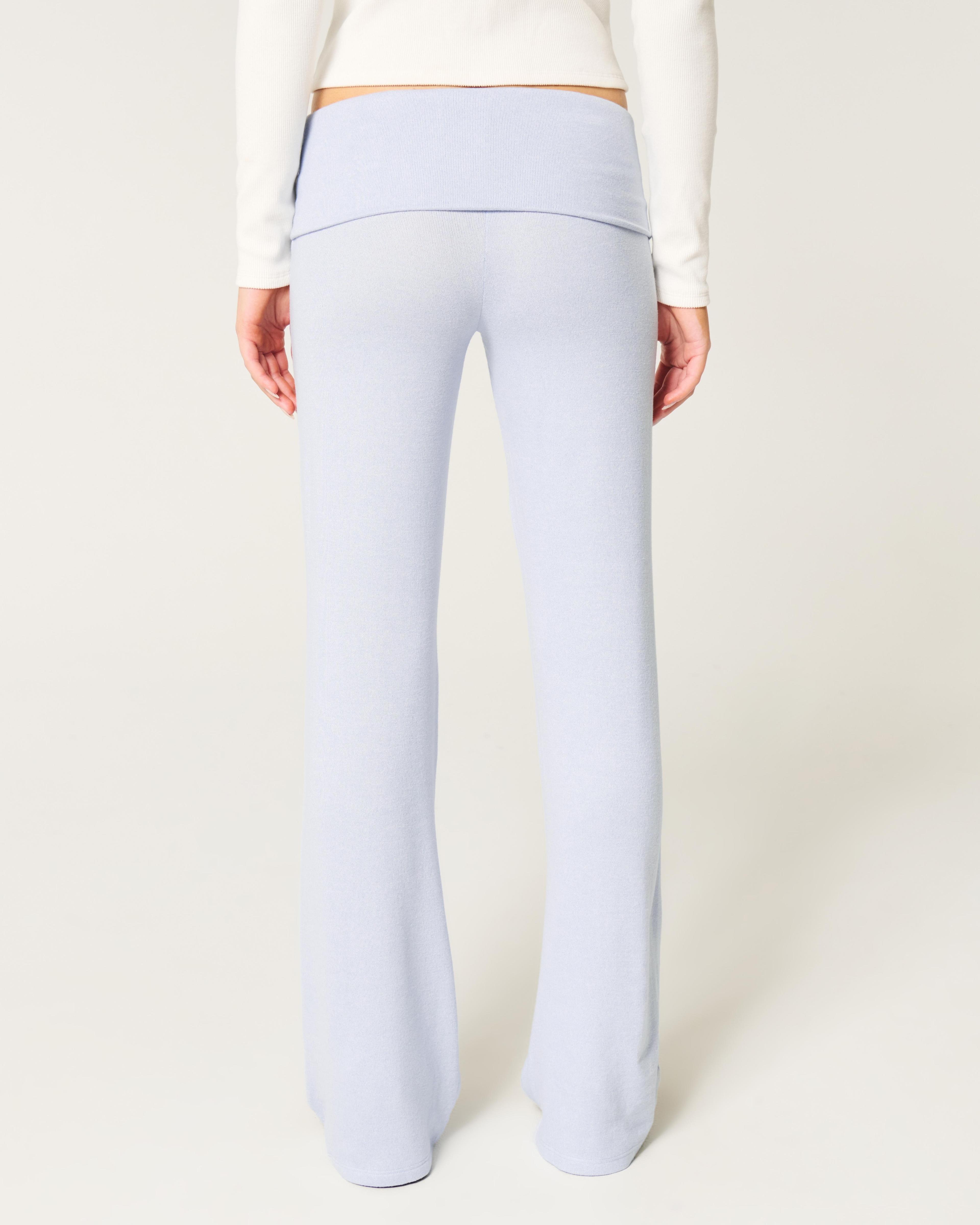 Cozy Knit Foldover Waist Sleep Pants Product Image