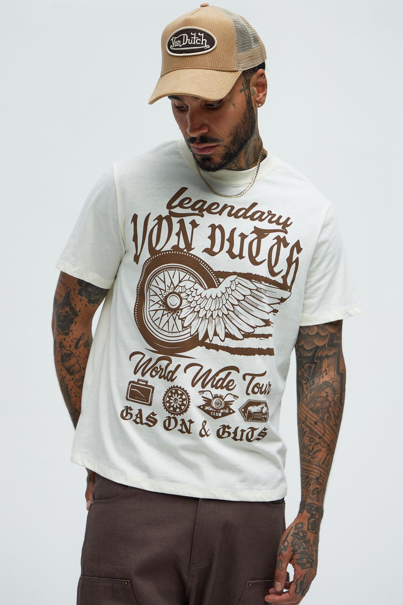 Von Dutch Legendary Short Sleeve Tee - Cream Product Image