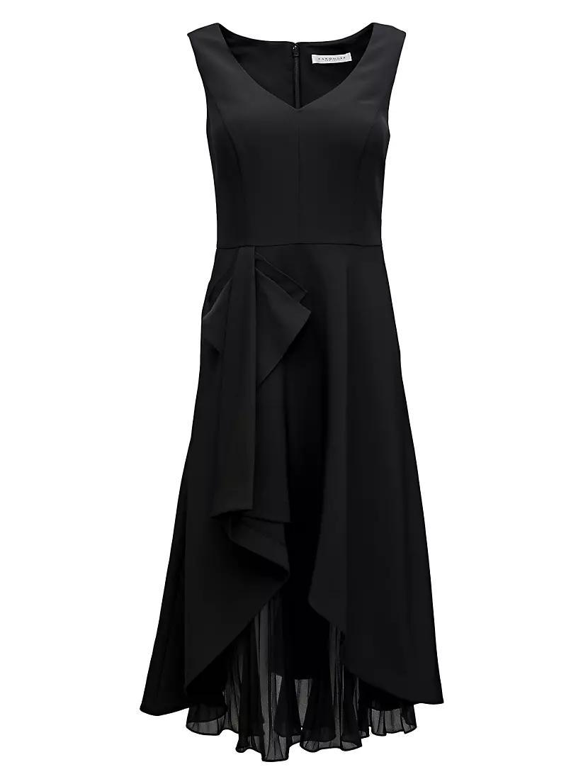 Womens Begonia Ruffled A-Line Midi-Dress Product Image