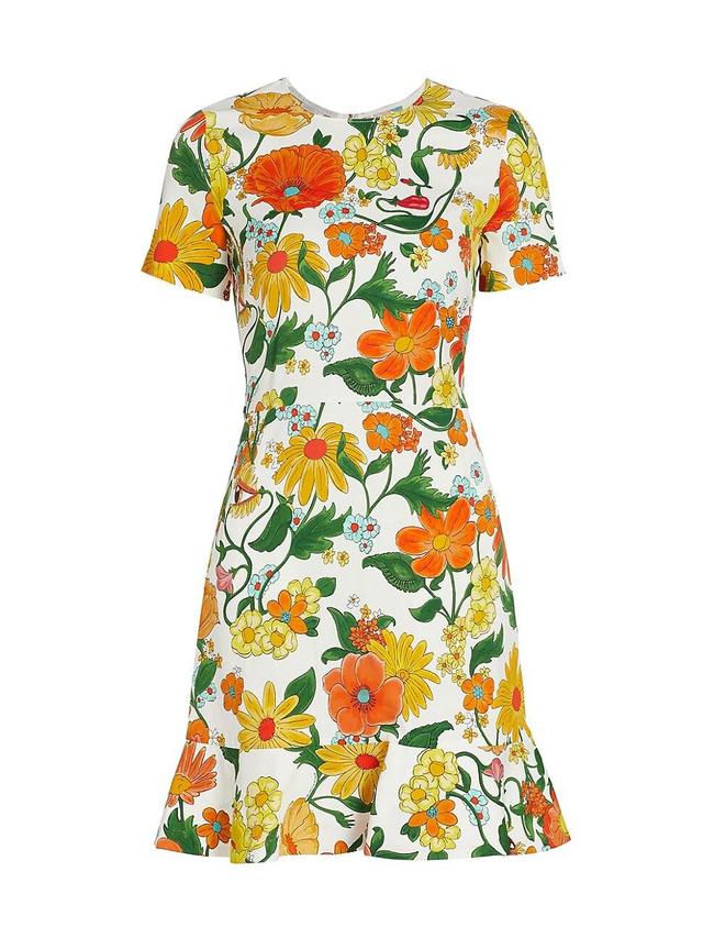 Womens Garden Floral Minidress Product Image