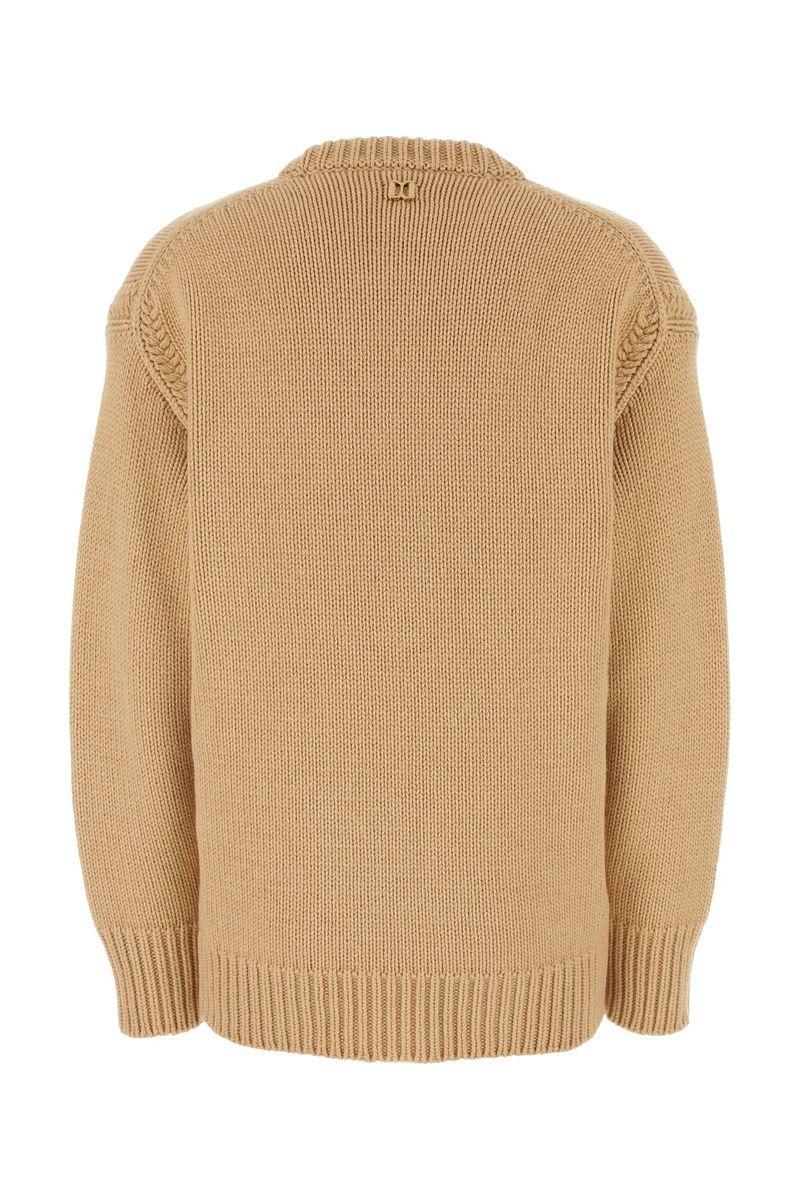 Nude Cashmere And Cotton Oversize Jumper In Pink Product Image