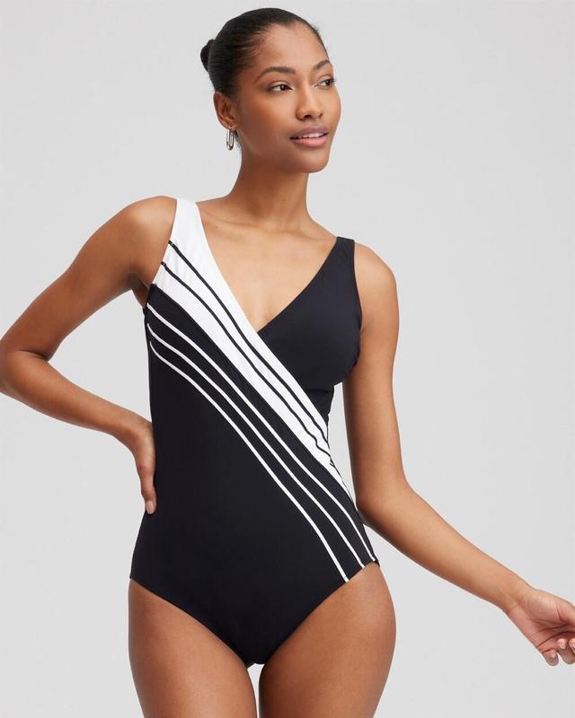 Chico's Women's V-Neck One Piece Swimsuit Product Image