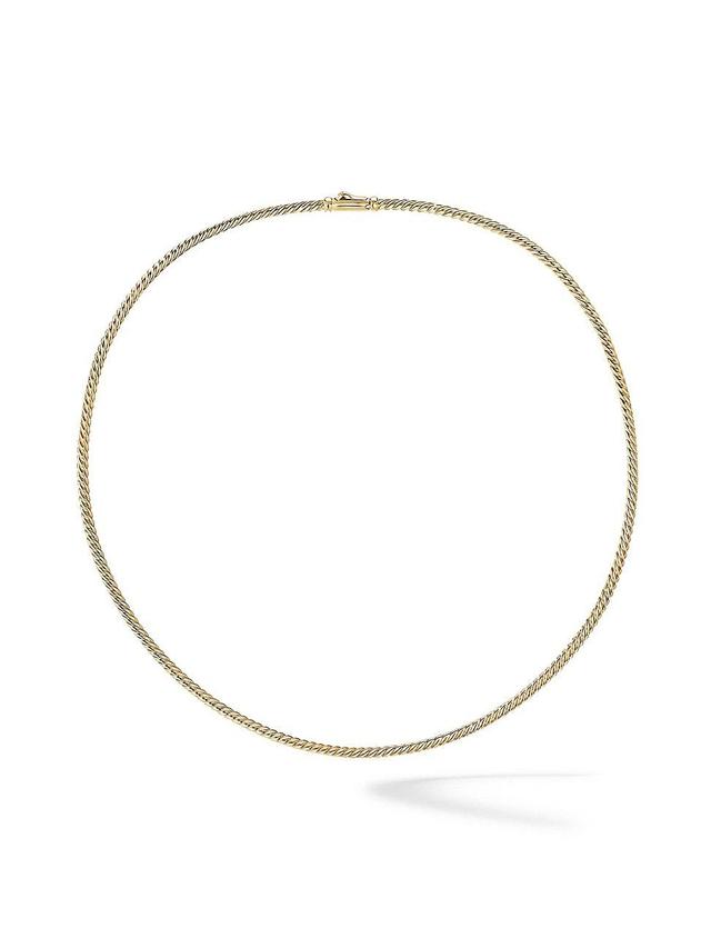 David Yurman 18K Yellow Gold Sculpted Cable Necklace, 15.5 Product Image