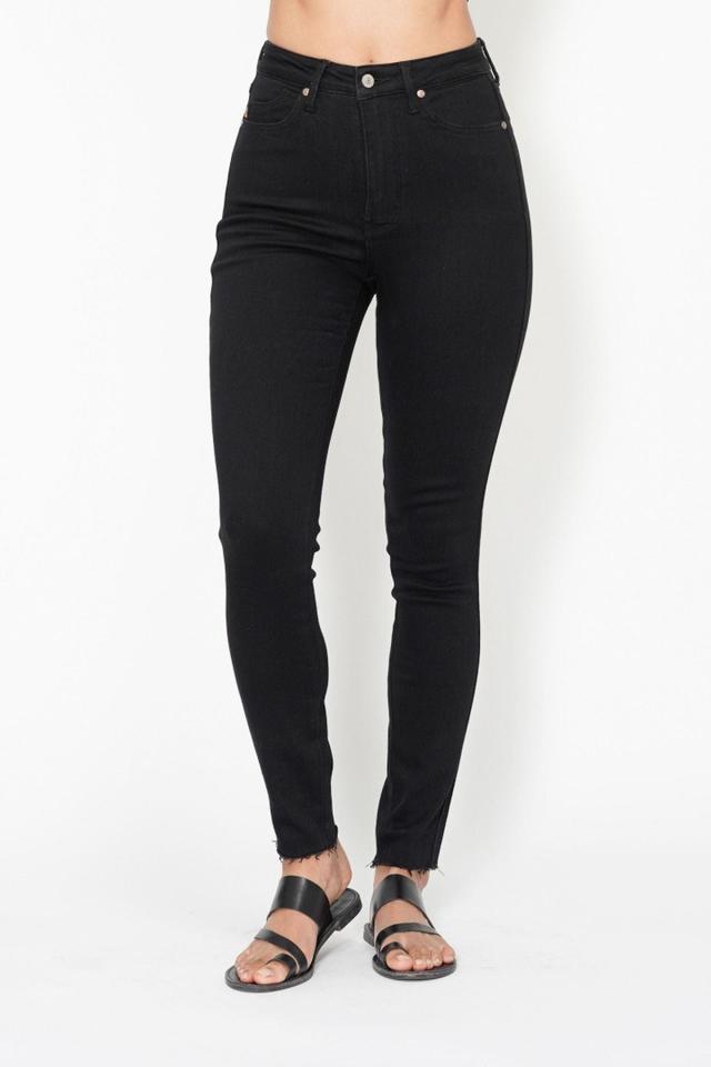 Judy Blue Tummy Control Black Skinny Jeans Female Product Image