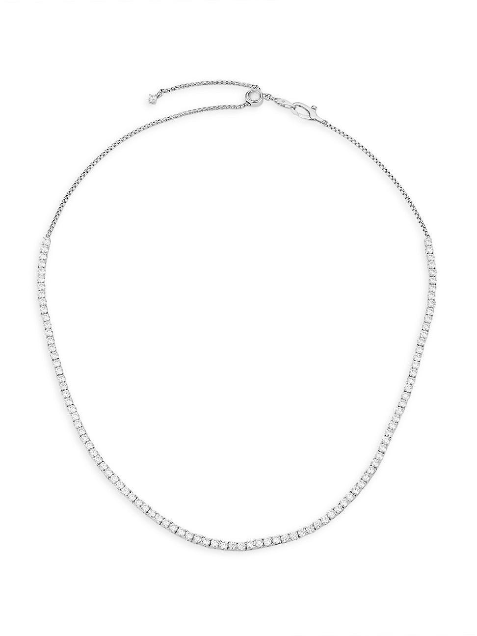 Womens Loveall Sterling Silver & Cubic Zirconia Tennis Necklace Product Image