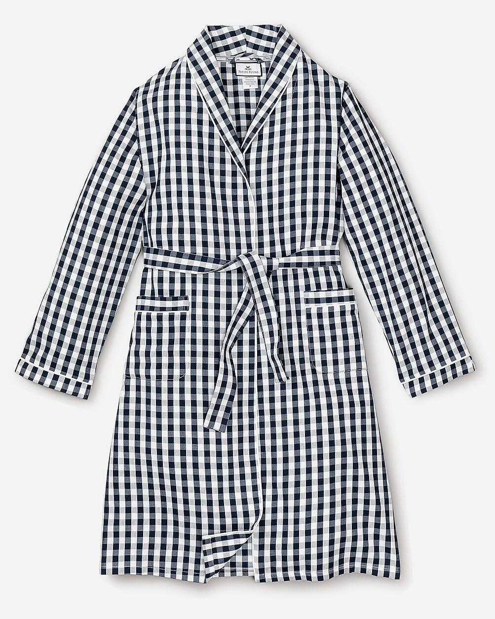 Petite Plume mens robe in gingham Product Image