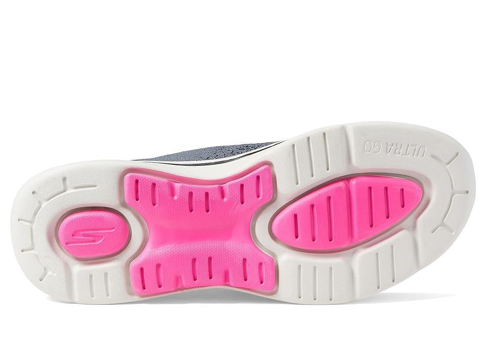 SKECHERS Performance Go Walk Arch Fit - Lunar Views (Black/Hot Pink) Women's Shoes Product Image