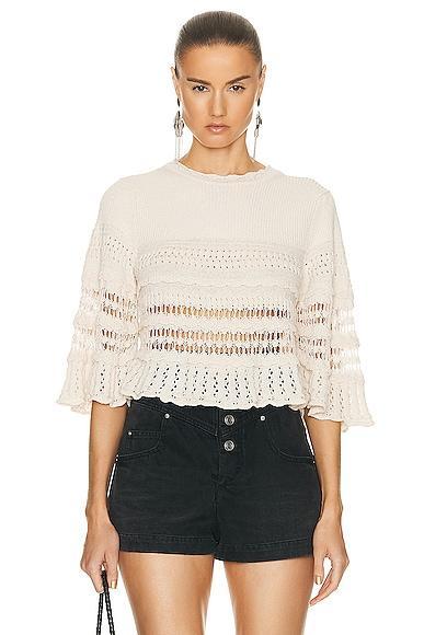 Isabel Marant Etoile Frizy Sweater in Cream Product Image