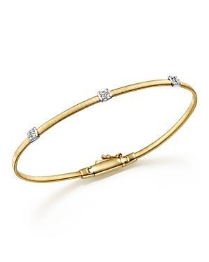 Marco Bicego Masai 18K Yellow Gold Small Three Station Diamond Bracelet Product Image