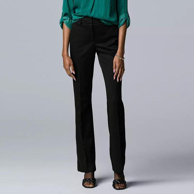 Womens Simply Vera Vera Wang High-Rise Flare Pants Product Image