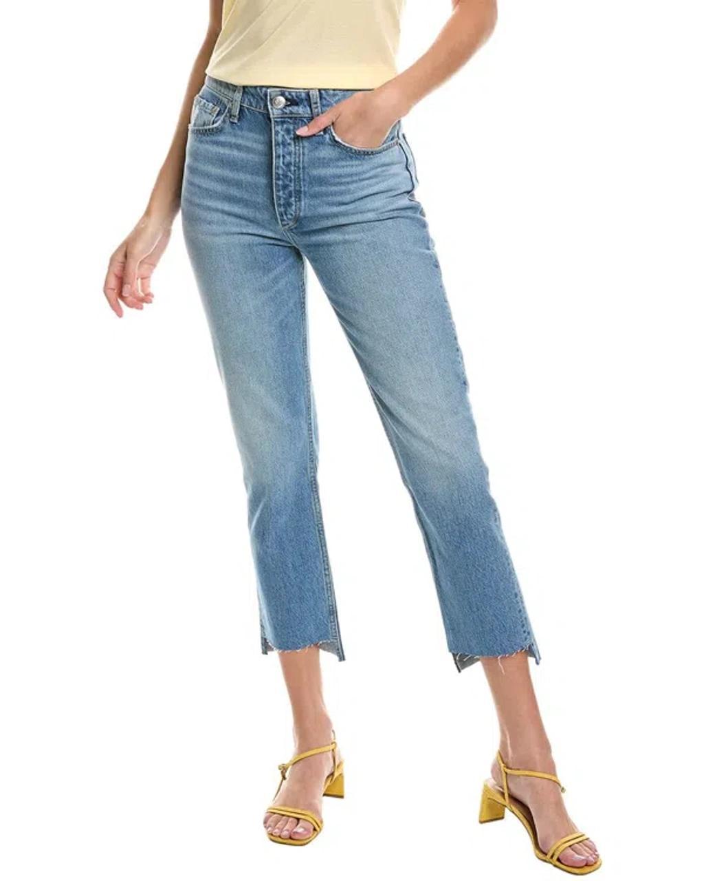 RAG & BONE Nina Delavan High-rise Ankle Cigarette Jean In Blue product image