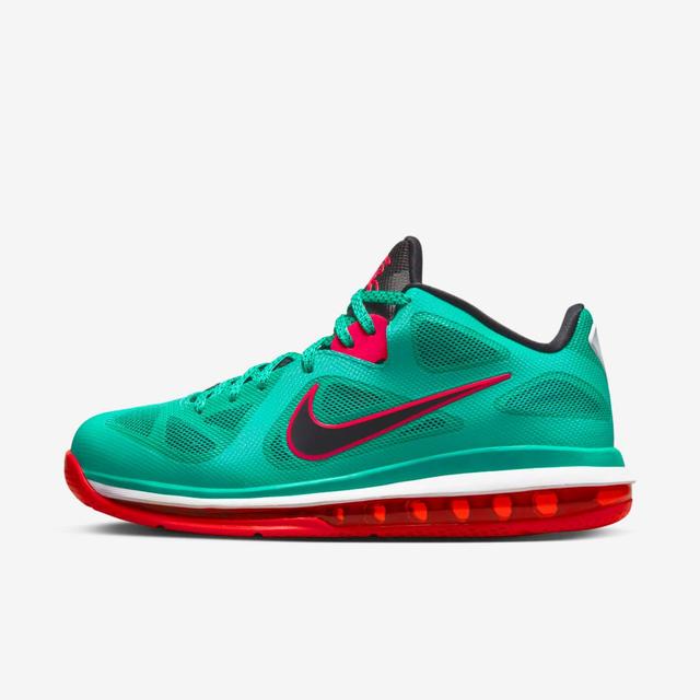 NIKE Lebron 9 Low "reverse Liverpool" Sneakers In New Green/black-action Red-white Product Image