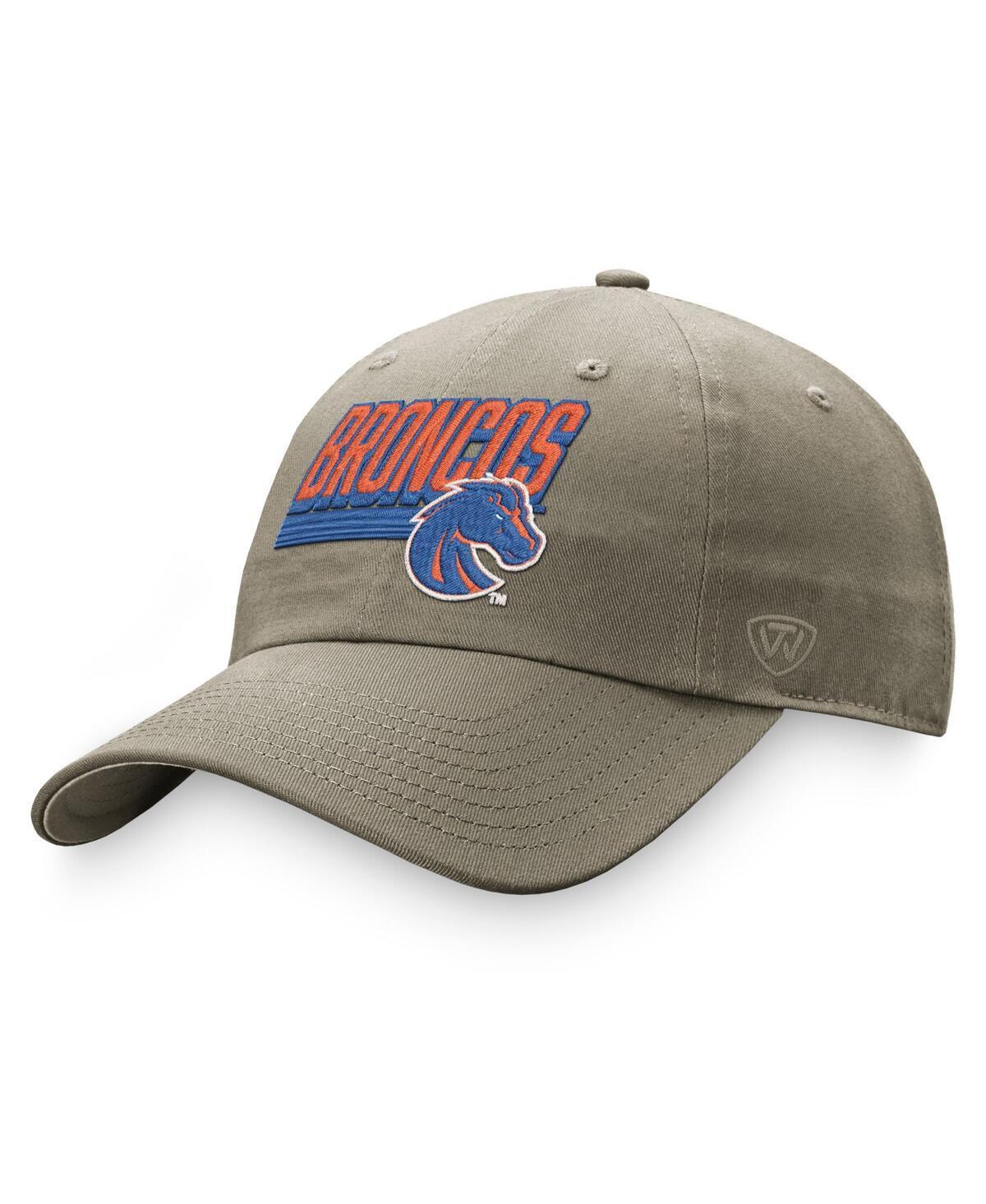 Mens Top of the World Khaki Boise State Broncos Slice Adjustable Hat Product Image