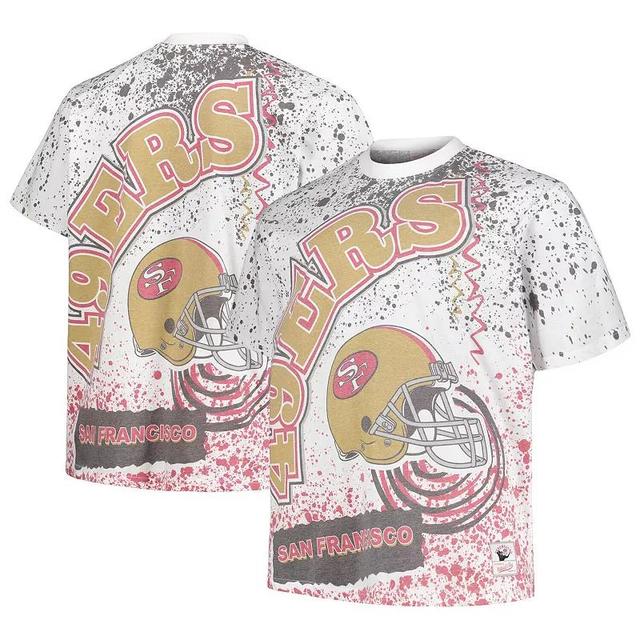 Mens Mitchell & Ness San Francisco 49ers Big & Tall Allover Print T-Shirt Product Image