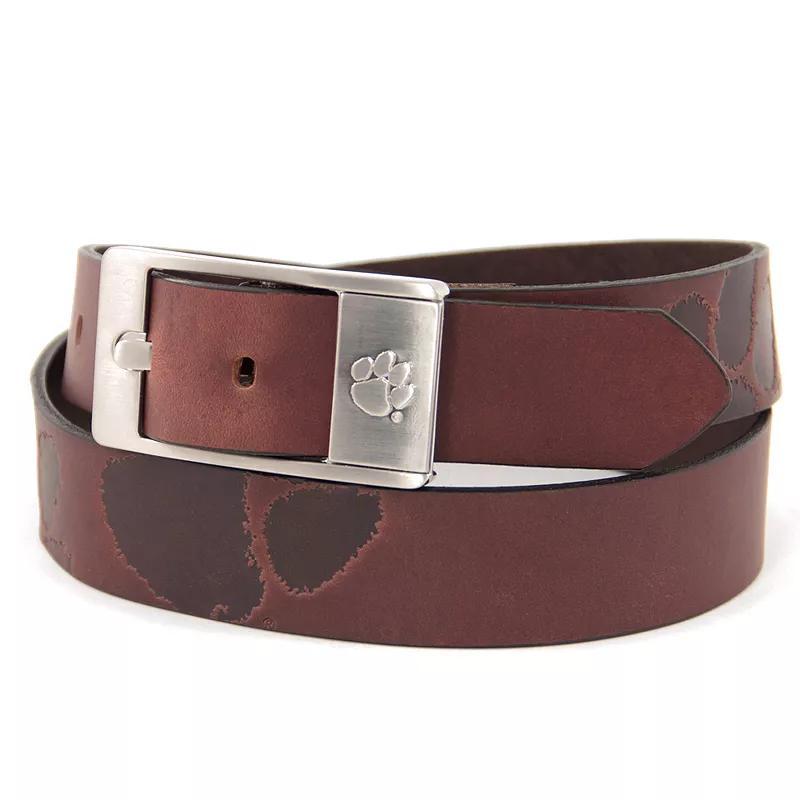 Mens Clemson Tigers Brandish Leather Belt Product Image