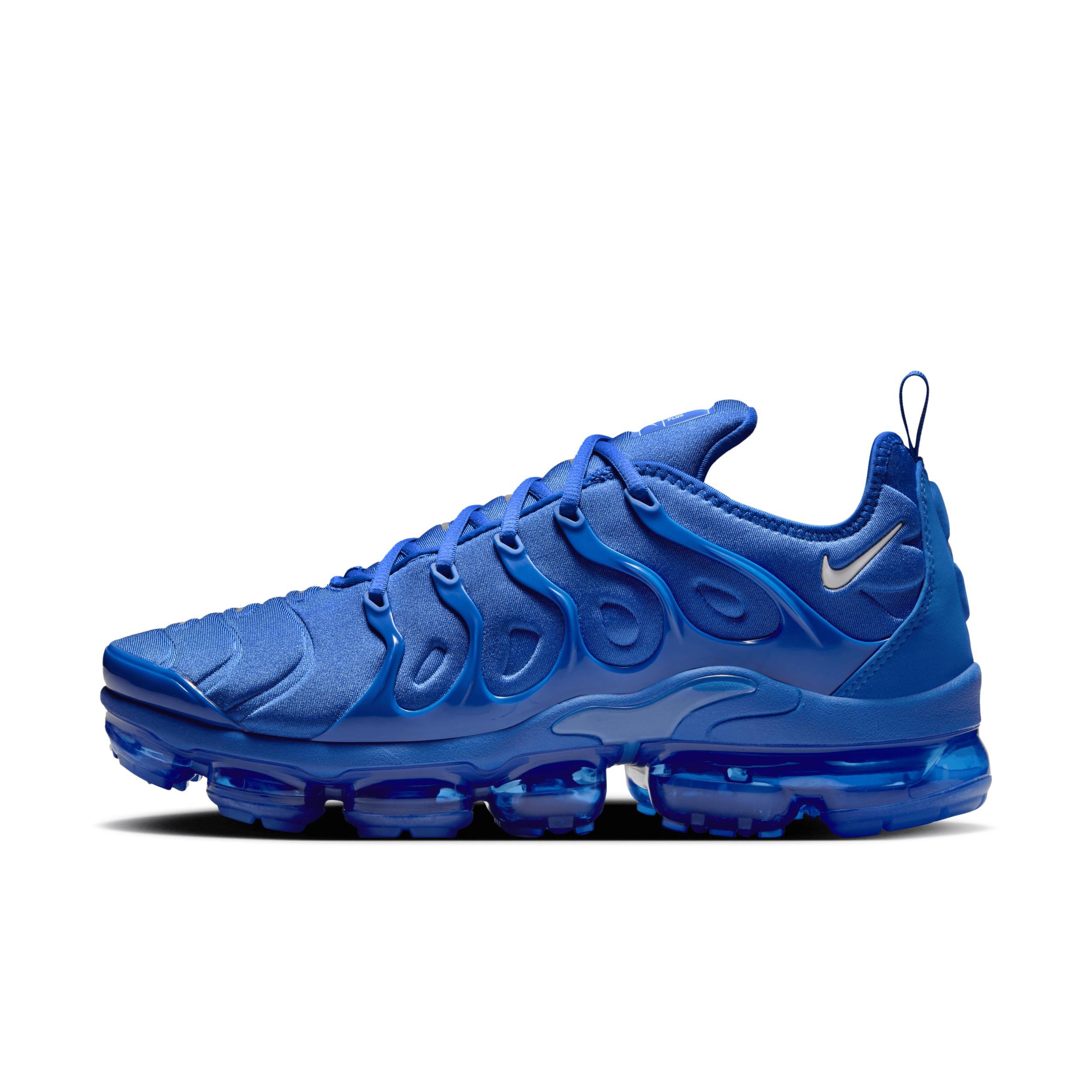 Nike Mens Nike Air VaporMax Plus VPC - Mens Basketball Shoes Game Royal/White/Metallic Silver Product Image