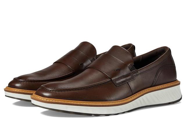 ECCO Mens ST.1 Hybrid Leather Penny Loafers Product Image