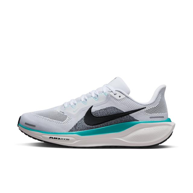 Nike Mens Nike Air Zoom Pegasus 41 - Mens Running Shoes Black/White/Glacier Blue Product Image