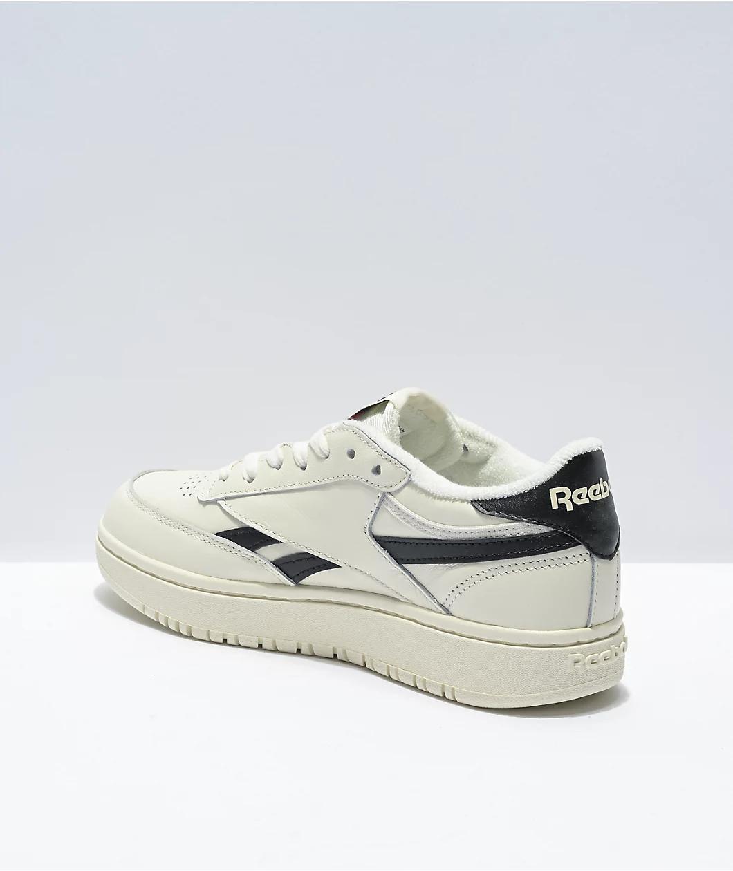 Reebok Club C Double White & Black Shoes Product Image