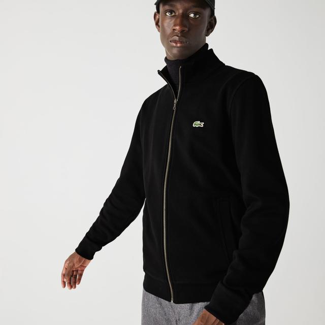 Men's Zip-Up Piqué Fleece Jacket Product Image