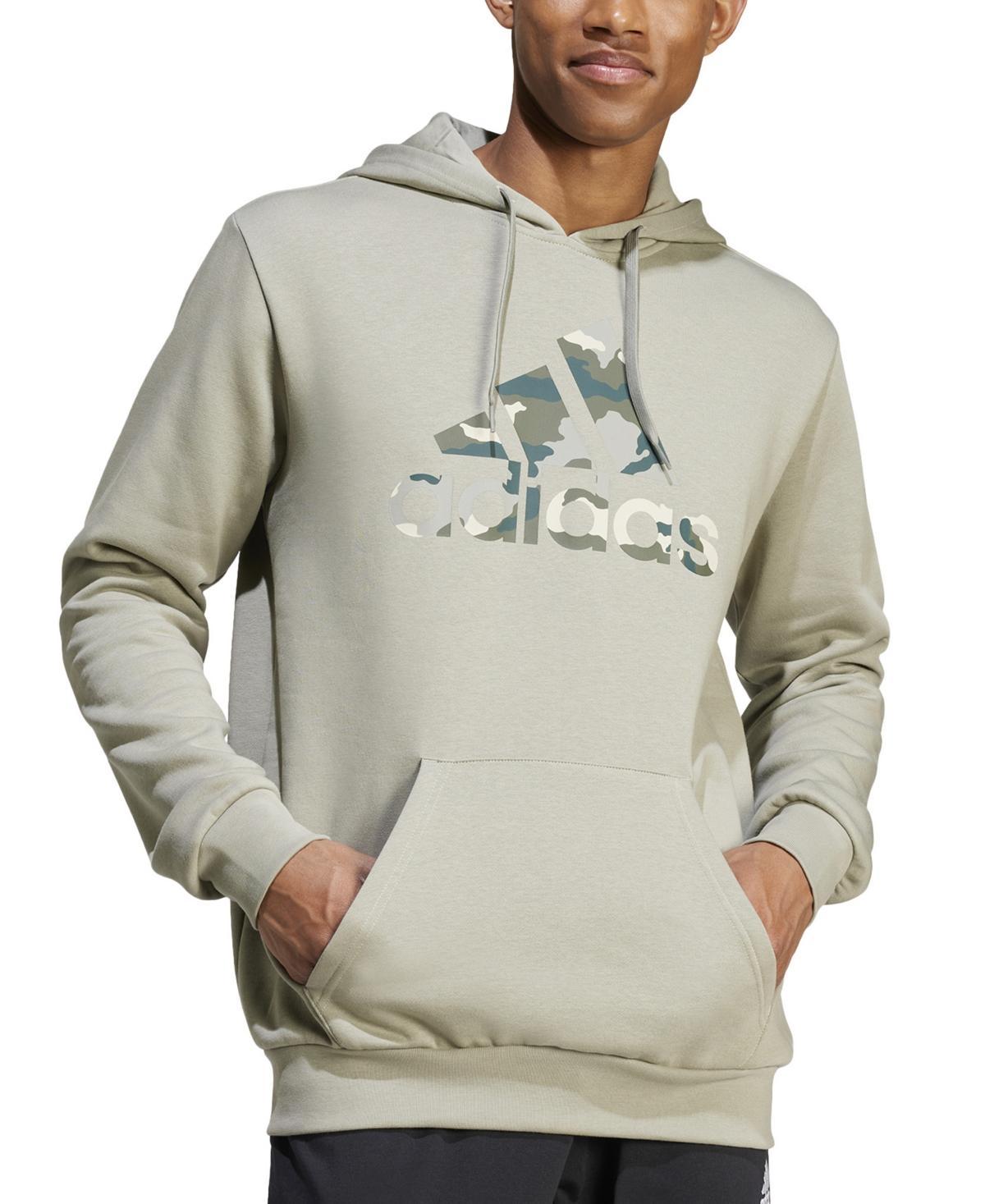 adidas Mens Camo Logo Badge of Sport Hoodie Product Image