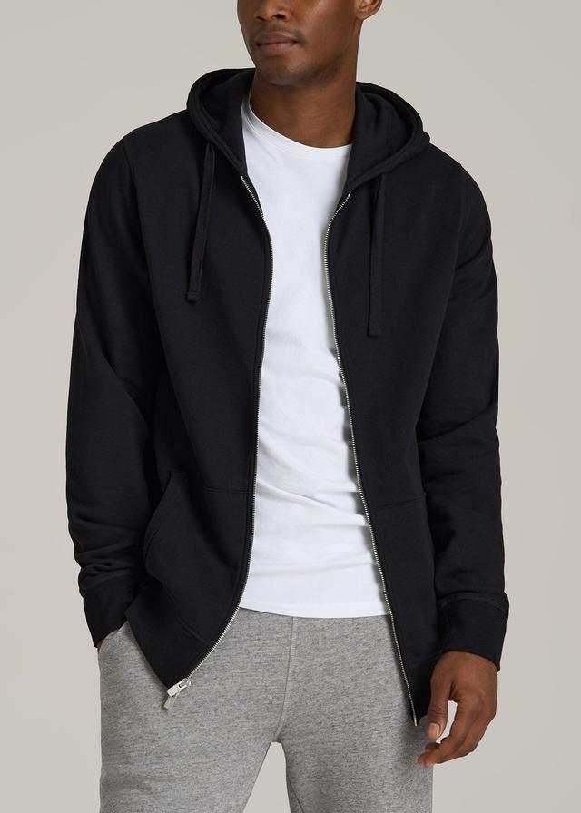 Wearever 2.0 French Terry Full-Zip Hoodie for Tall Men in Black Product Image