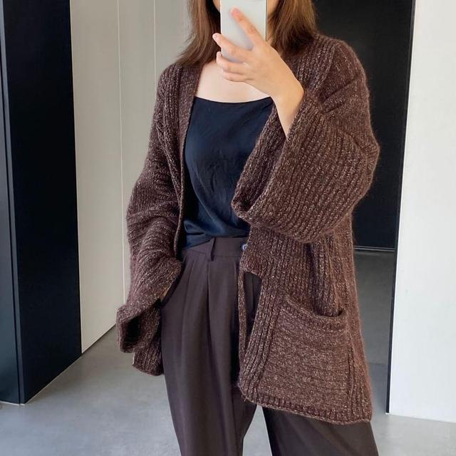 Plain Kimono Oversized Cardigan Product Image