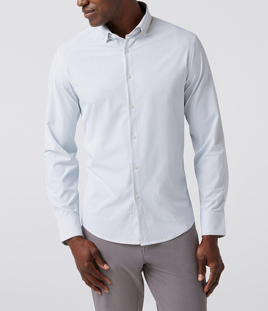 Mizzen+Main Performance Stretch Leeward No Tuck Filbert Plaid Long Sleeve Woven Shirt Product Image