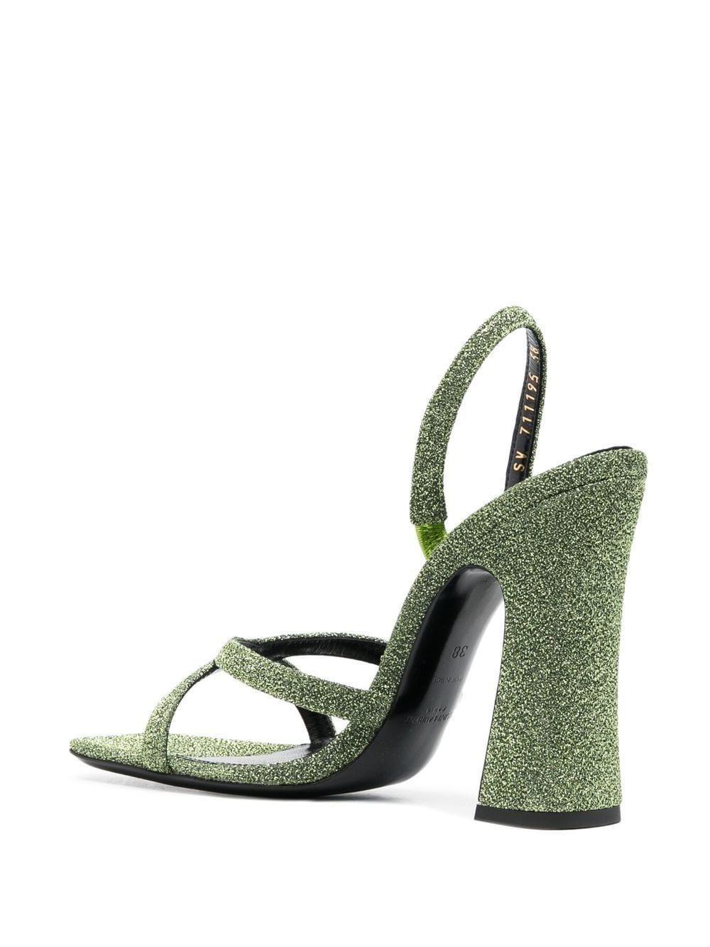 Arancha 110 Heeled Sandals In Green Product Image