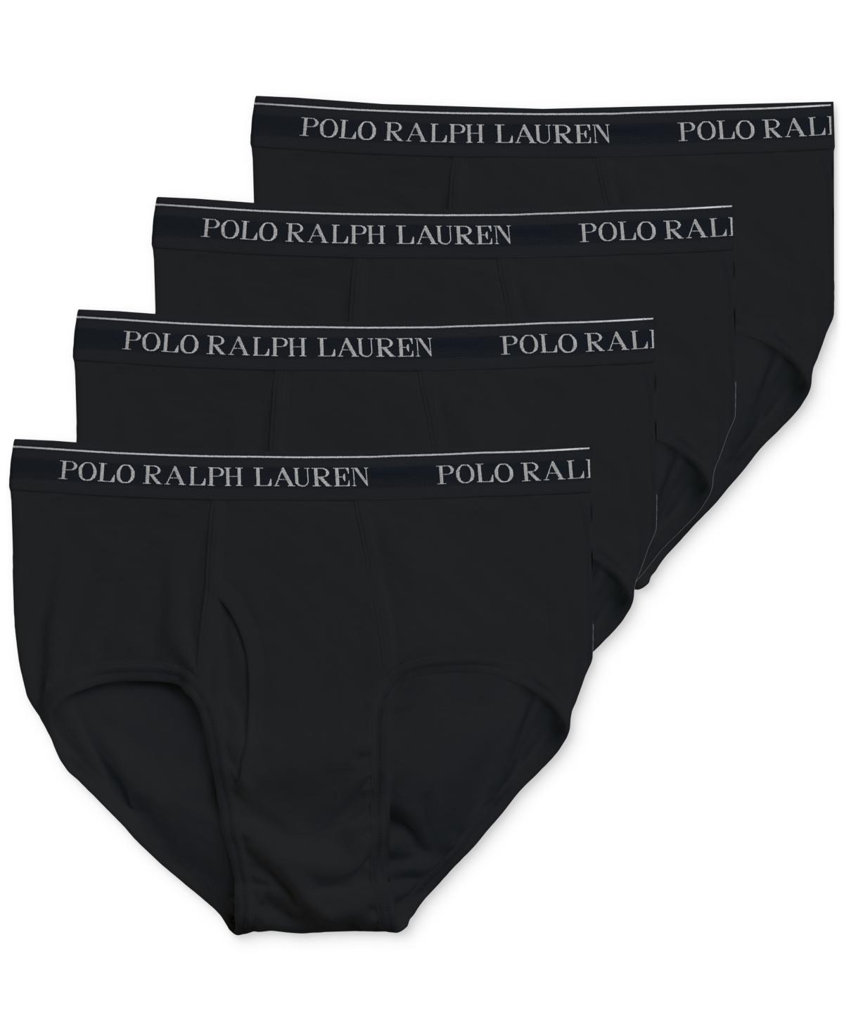 Polo Ralph Lauren Cotton Logo Waistband Briefs, Pack of 4 Product Image