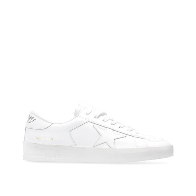 Leather Stardan Sneakers In White Product Image