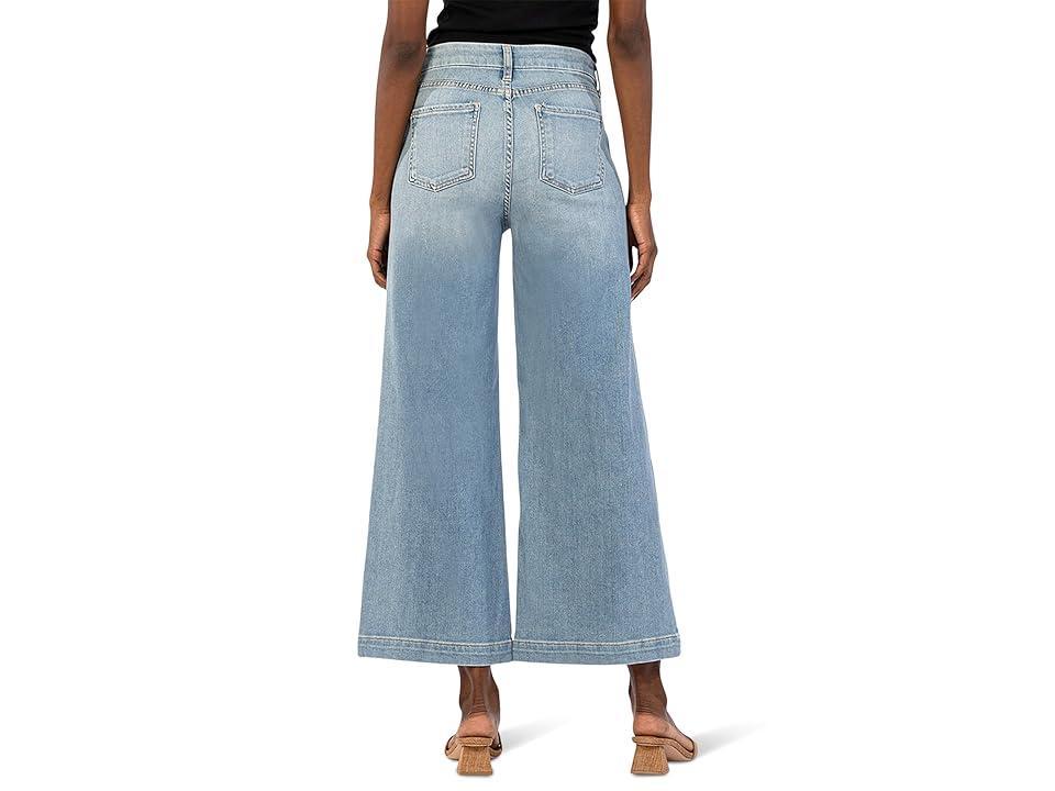 KUT from the Kloth Meg High-Rise Wide Leg W Patch Pockets Reg Hem In Revealing (Revealing) Women's Jeans Product Image