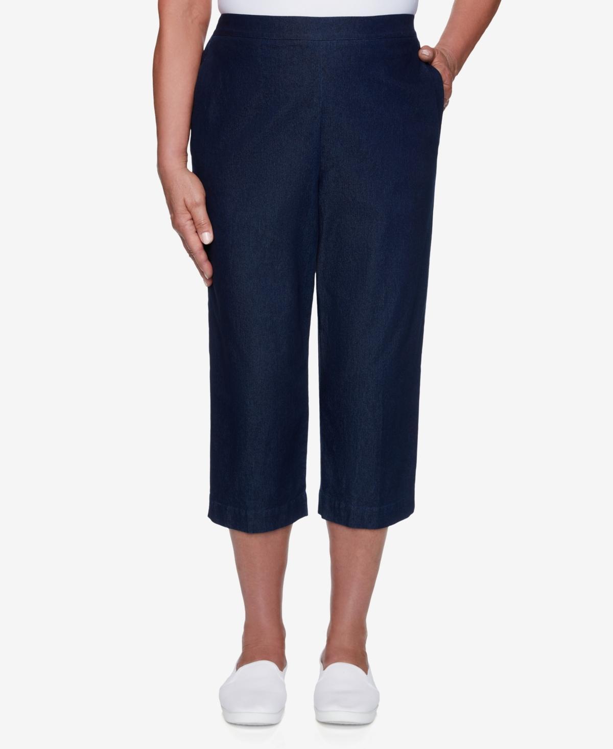 Womens Alfred Dunner Denim Capri Pants Product Image